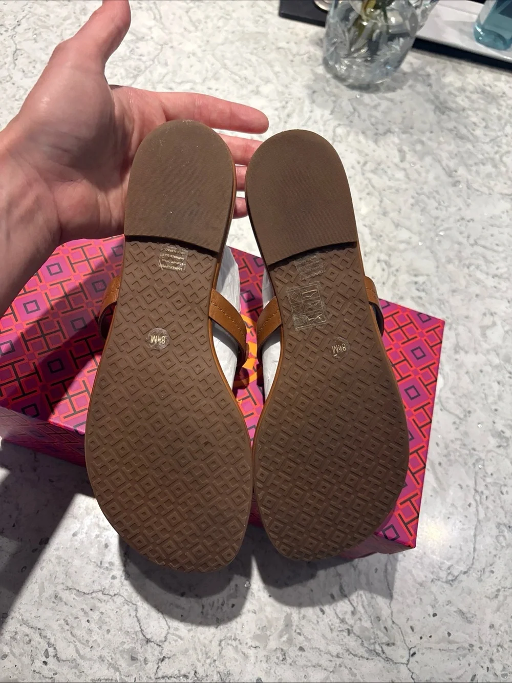 Tory Burch Women's Miller Leather Sandals - Vintage Vachetta
